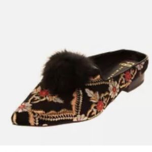 E8 BY MISTA VELOUR LOAFER MULE EUR 40